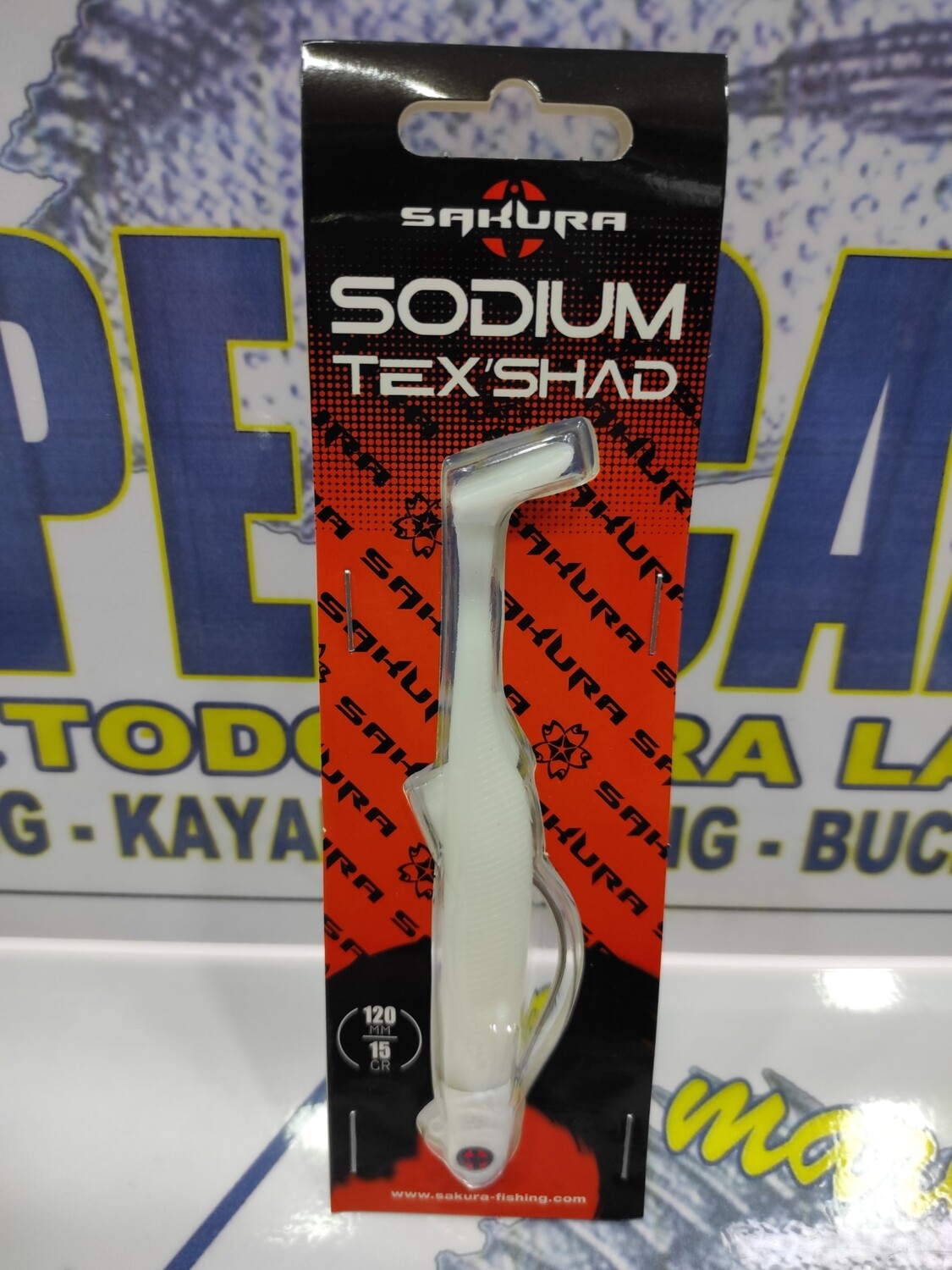 Jig Sakura SODIUM TEXSHAD 120mm - 15Gr - 077 - Pearl White