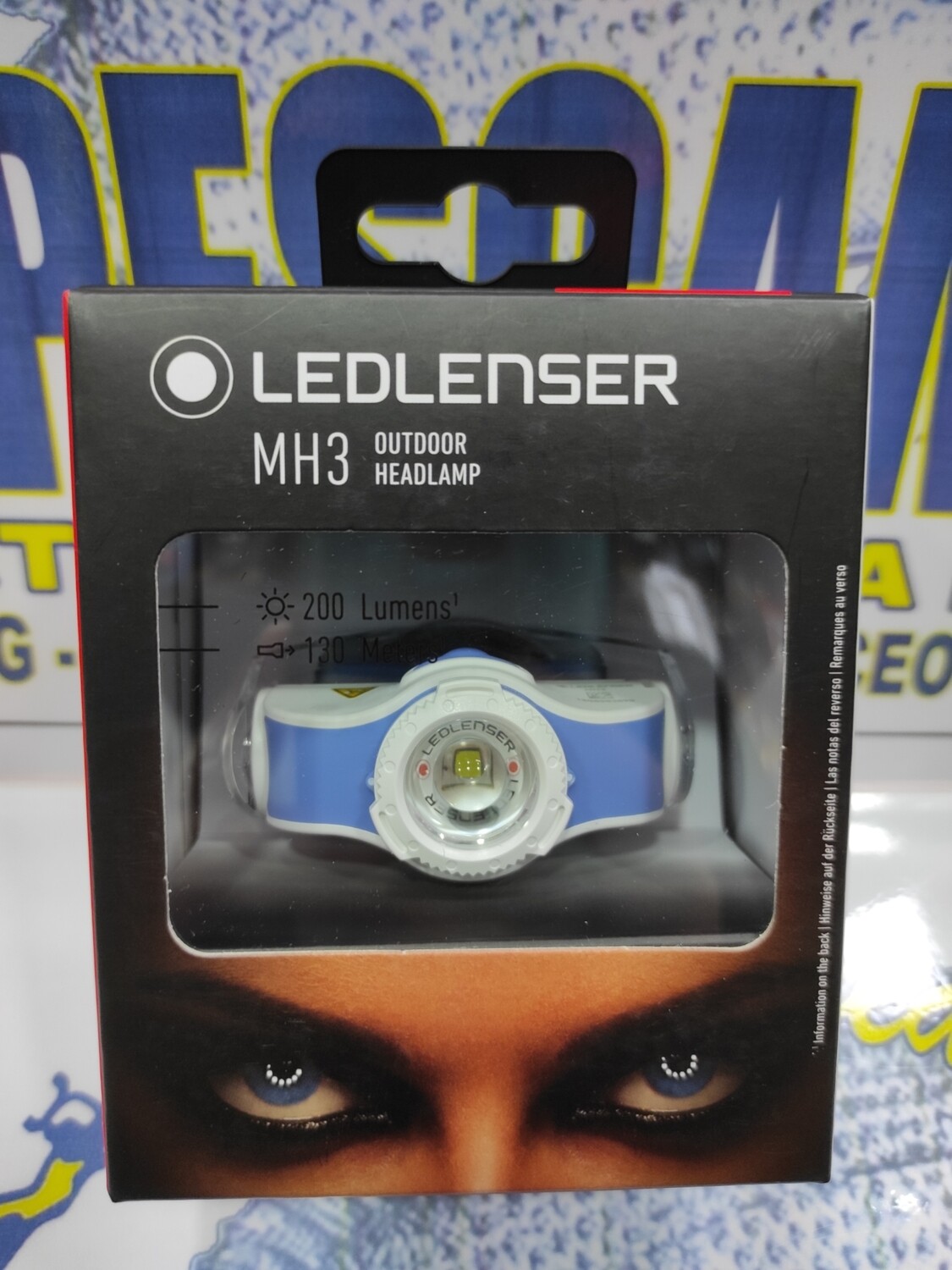 Linterna Ledlenser Mh3 - 7 años garantia - Frontal Azul