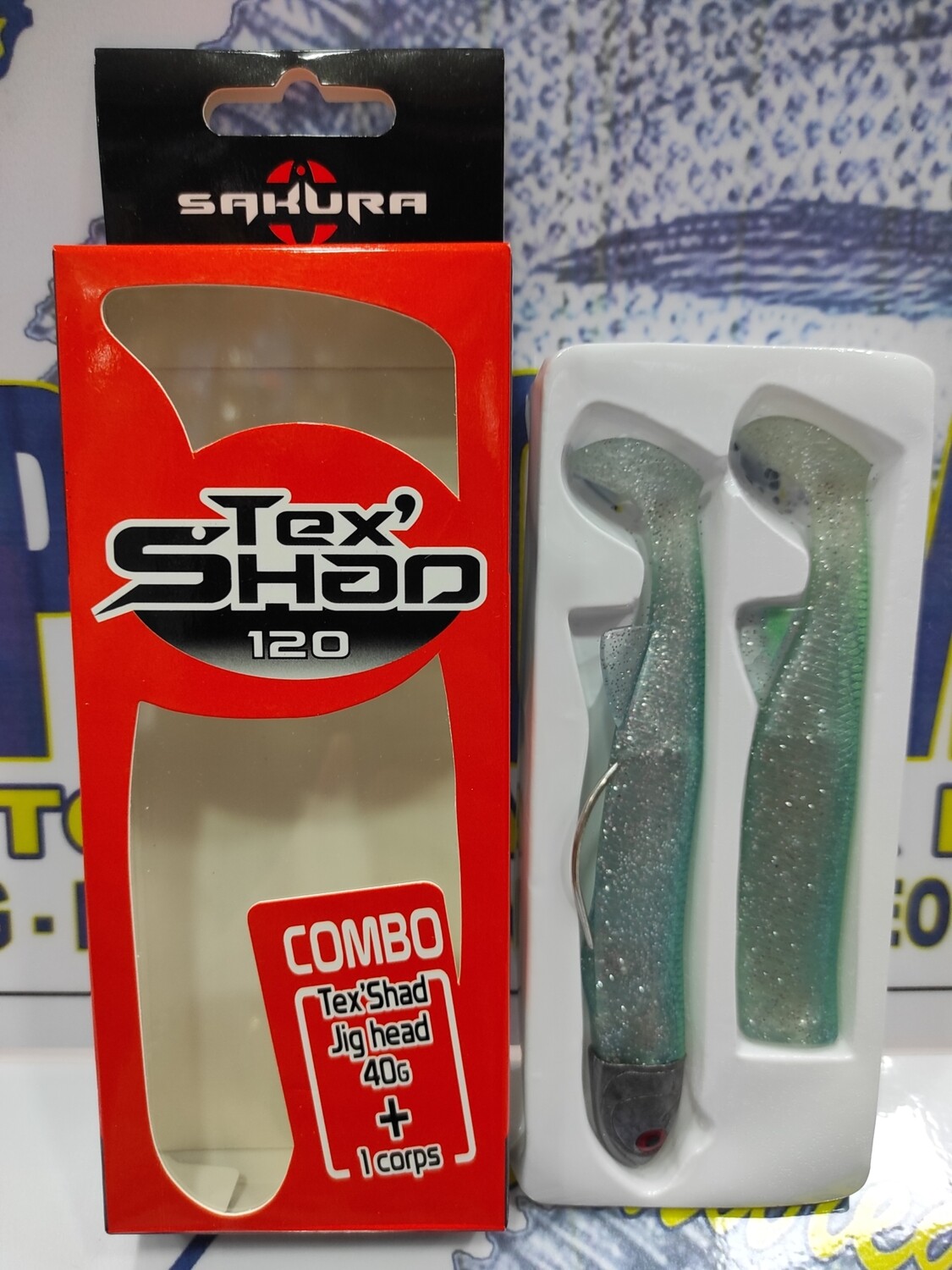 Jig Head Combo TexShad 120mm - 40gr - color03