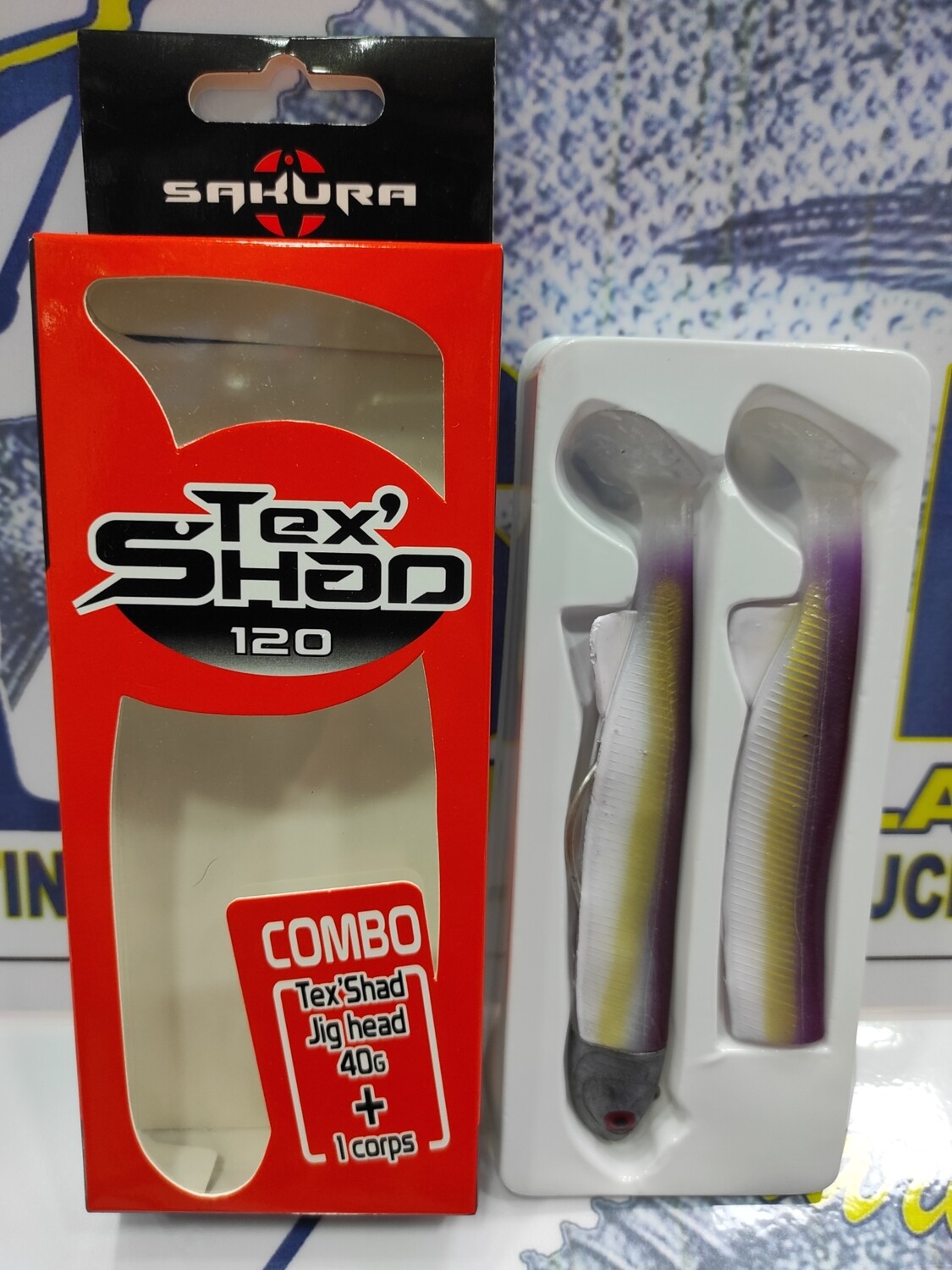 Jig Head Combo TexShad 120mm - 40gr - color04