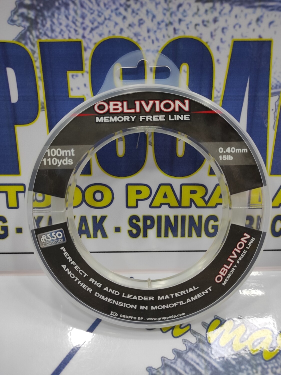 Linea 100 Mtr - 0.40 - 15Lb - OBLIVION libre memoria - Asso