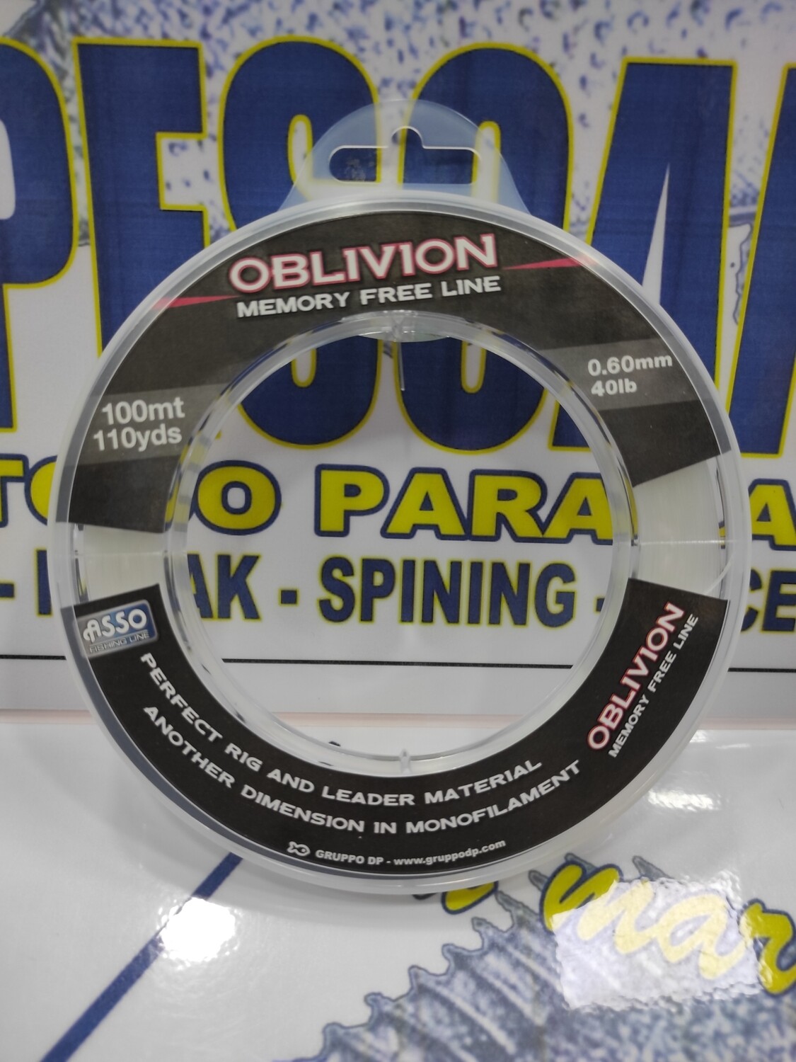 Linea 100 Mtr - 0.60 - 40Lb - OBLIVION libre memoria - Asso