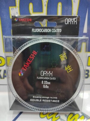 Linea 150Mtr - Takeshi ORYX - 0.33 - 14,50Kg - Doble Resistencia - Fluorocarbon Coated