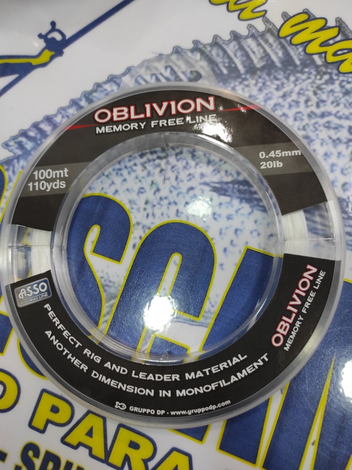 Linea 100 Mtr - 0.45 - 20Lb - OBLIVION libre memoria - Asso