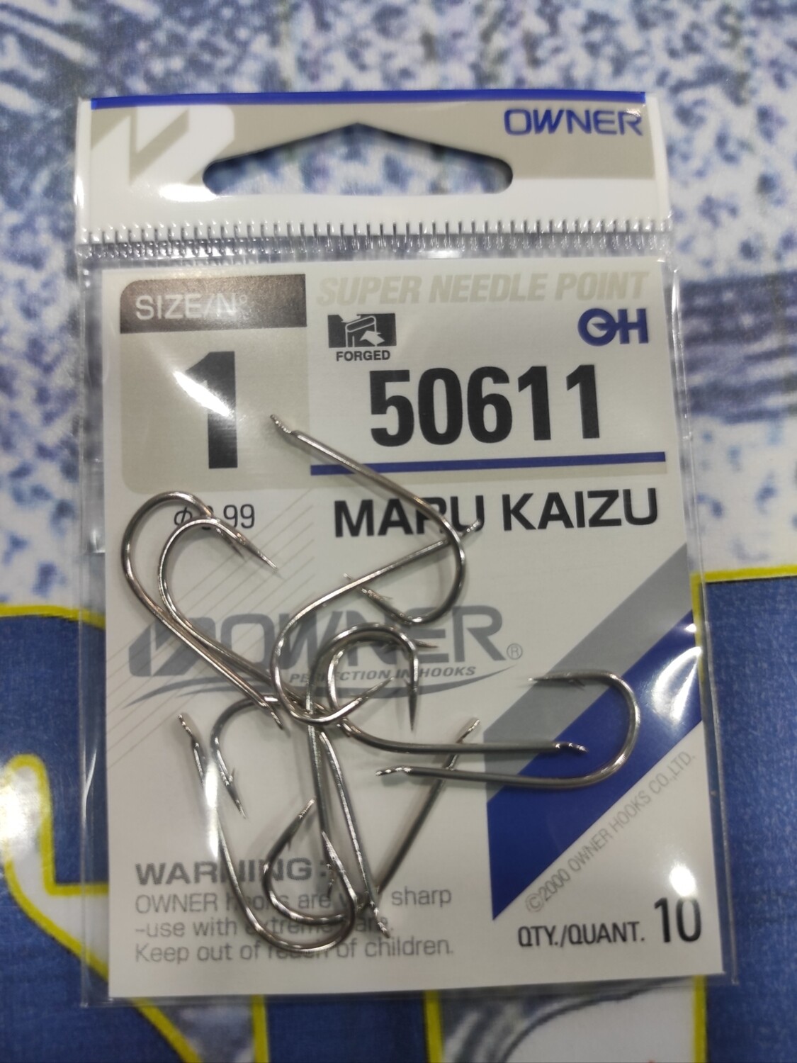 Anzuelo num 1 - Mod 50611 - Recto Maru Kaizu - Owner - 10unid