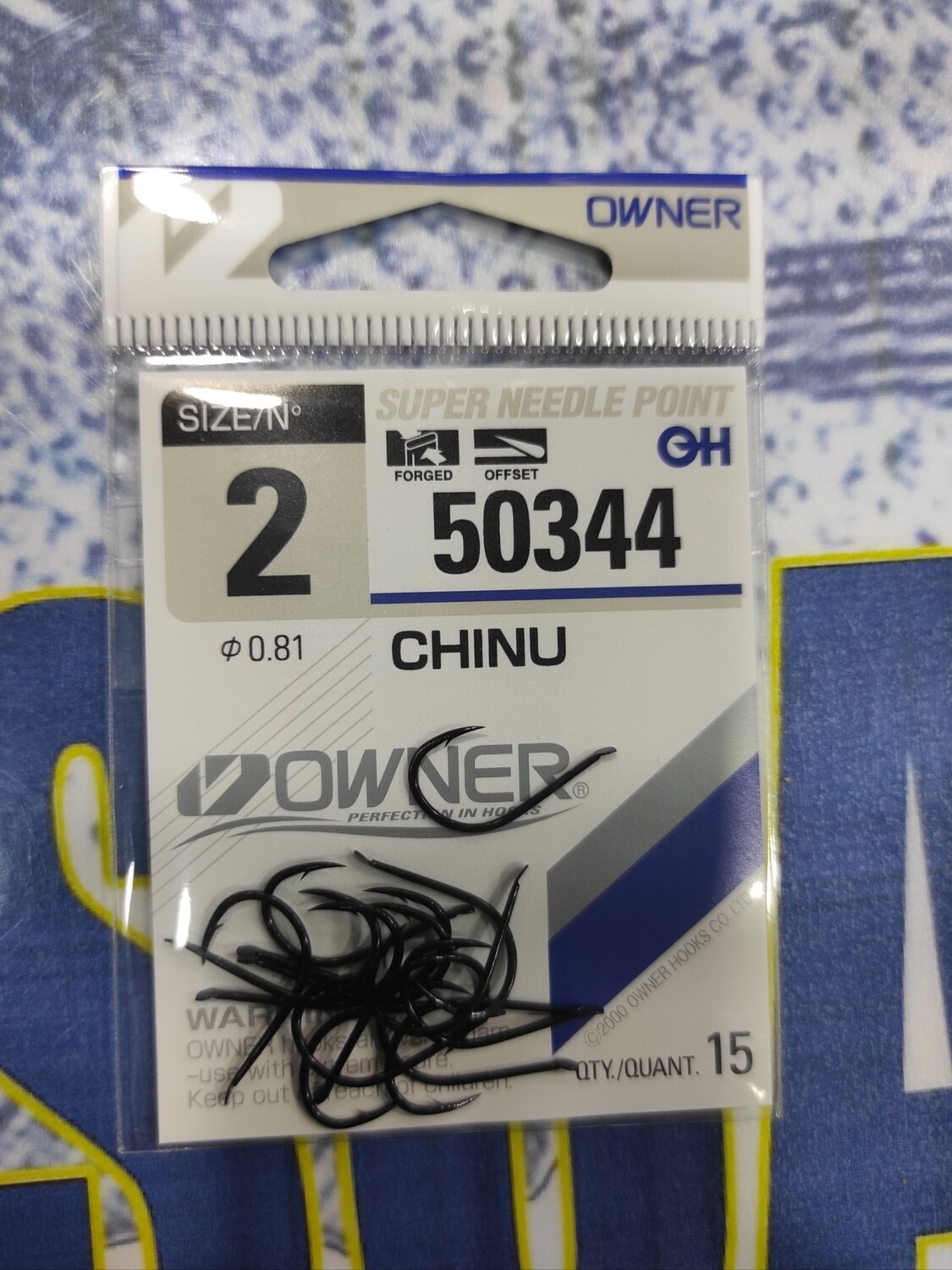 Anzuelo num 2 - Mod 50344 - Curvo Chinu - Owner - 15unid