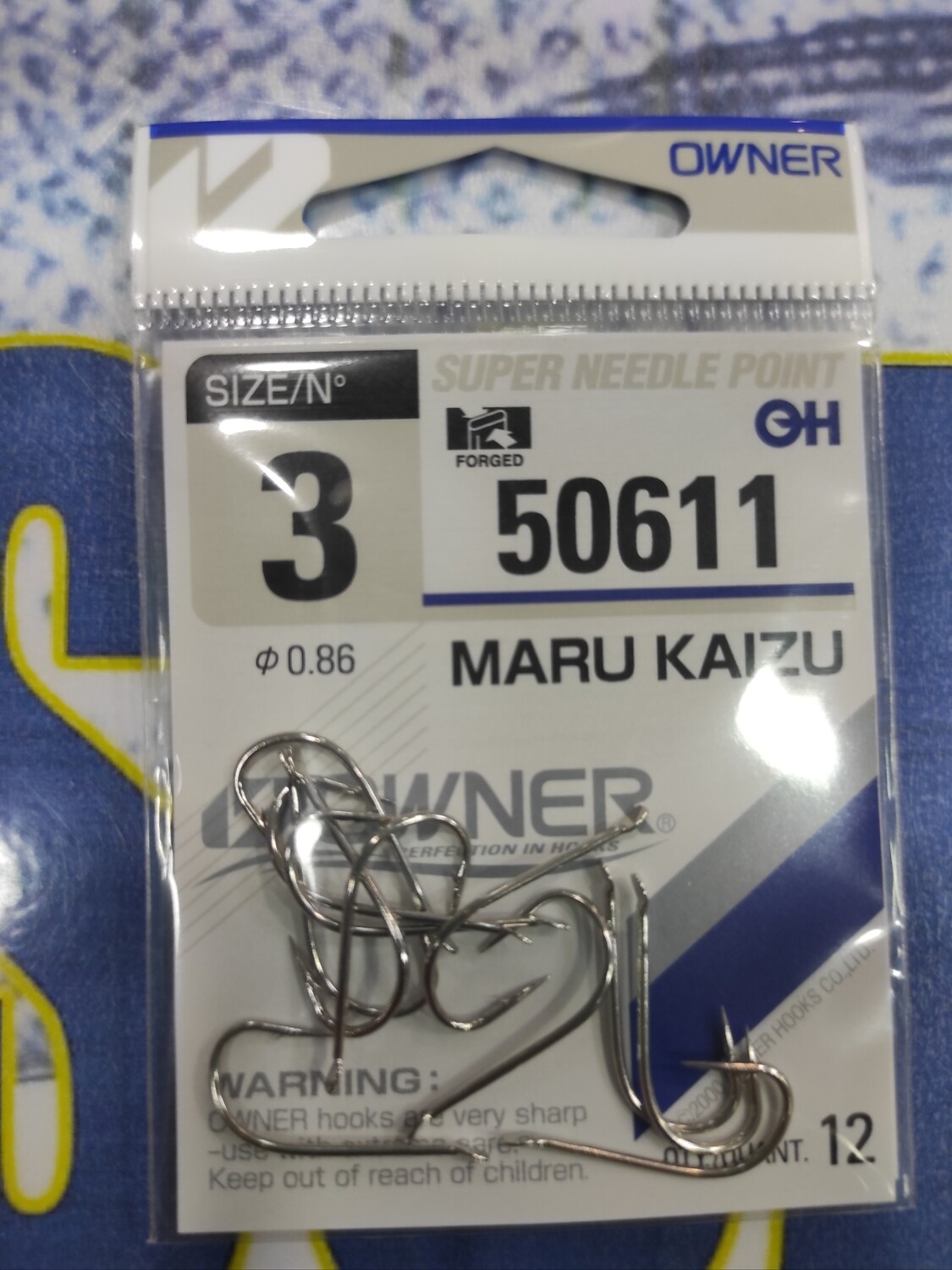 Anzuelo num 3 - Mod 50611 - Recto Maru Kaizu - Owner - 12unid
