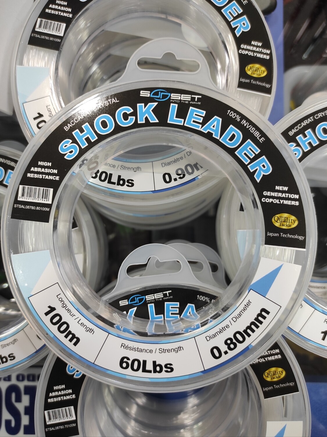 Línea 100 Mtr Shock Leader - 0.80mm - 60Lbs - invisible - Sunset
