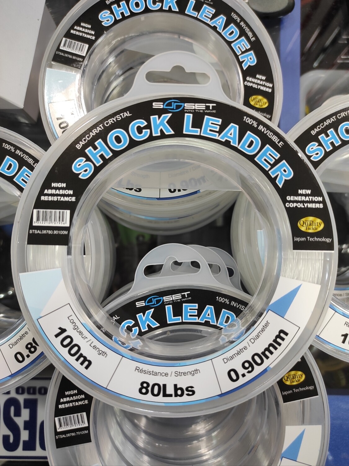 Línea 100 Mtr Shock Leader - 0.90mm - 80Lbs - invisible - Sunset