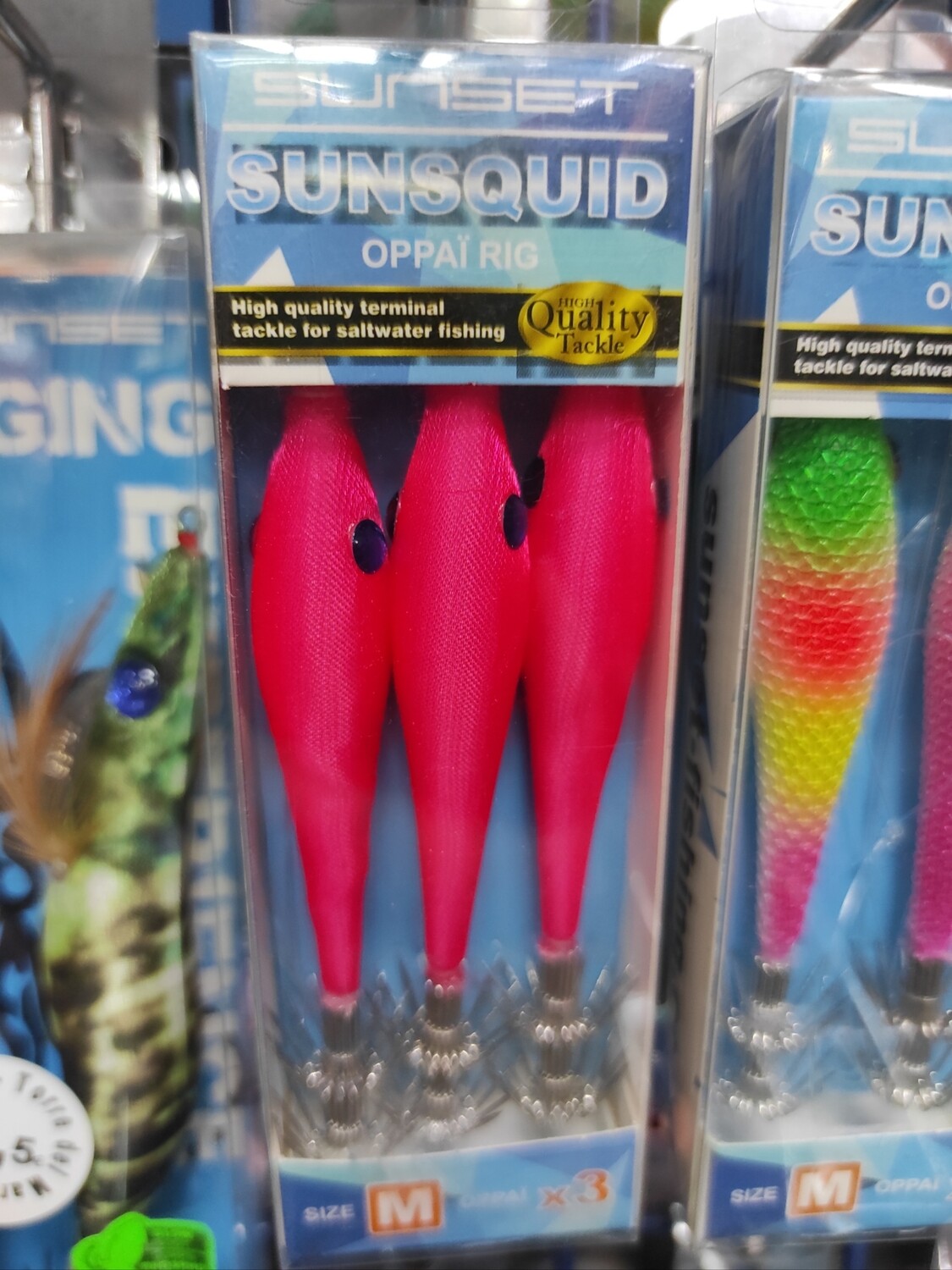 Señuelo Bajo Pajaritos OPPAI RIG sunsquid - 9Cm X3 - 40/100 - Fluo Pink