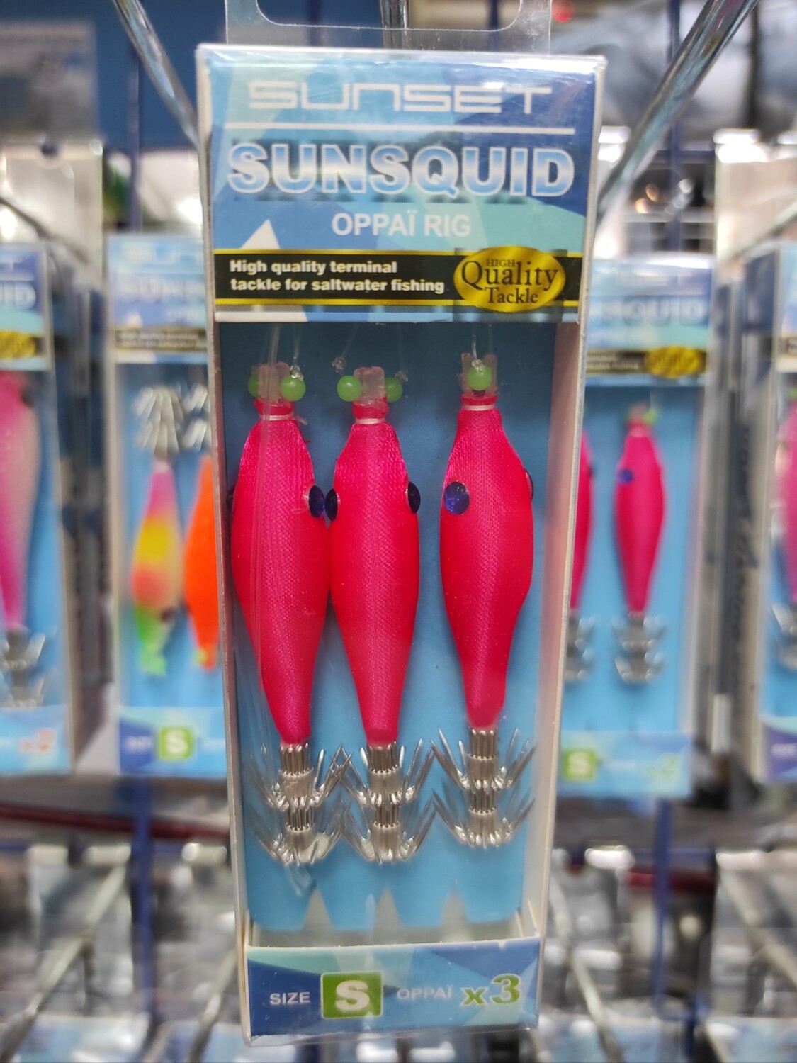 Señuelo Bajo Pajaritos OPPAI RIG sunsquid - 6Cm X3 - 35/100 - Fluo Pink