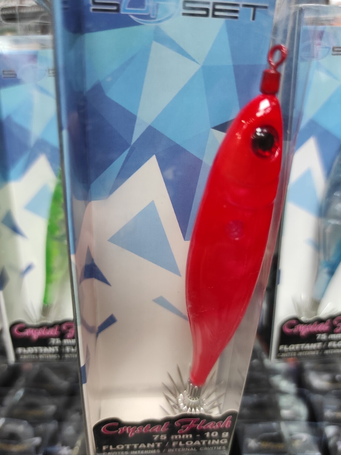 Pajarito Sunset Cristal Flash Floating 75mm - 10Gr - Red