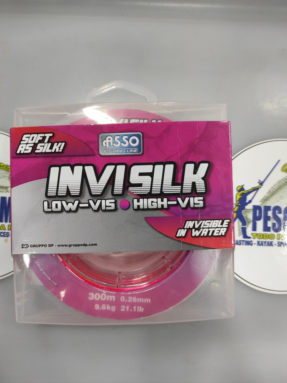 Linea 300mt - 0.26mm - 9,60kg - asso INVISILK
