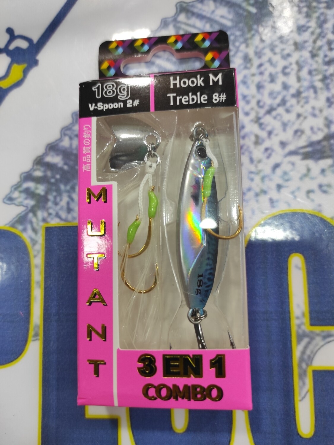 Jig Takeshi 18Gr - Mutant Combo 3 en 1 - Real Blue Mac
