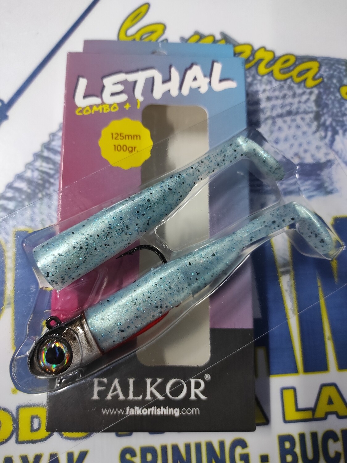 Lethal FALKOR combo+1 - 125mm/100Gr - AguaMarina