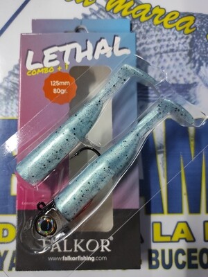 Lethal FALKOR combo+1 - 125mm/80Gr - AguaMarina