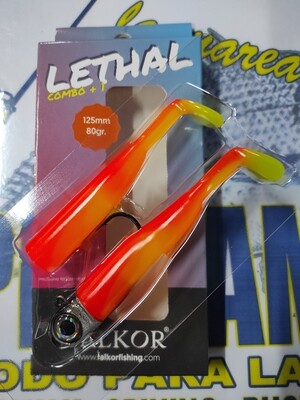 Lethal FALKOR combo+1 - 125mm/80Gr - NaranjaLimon