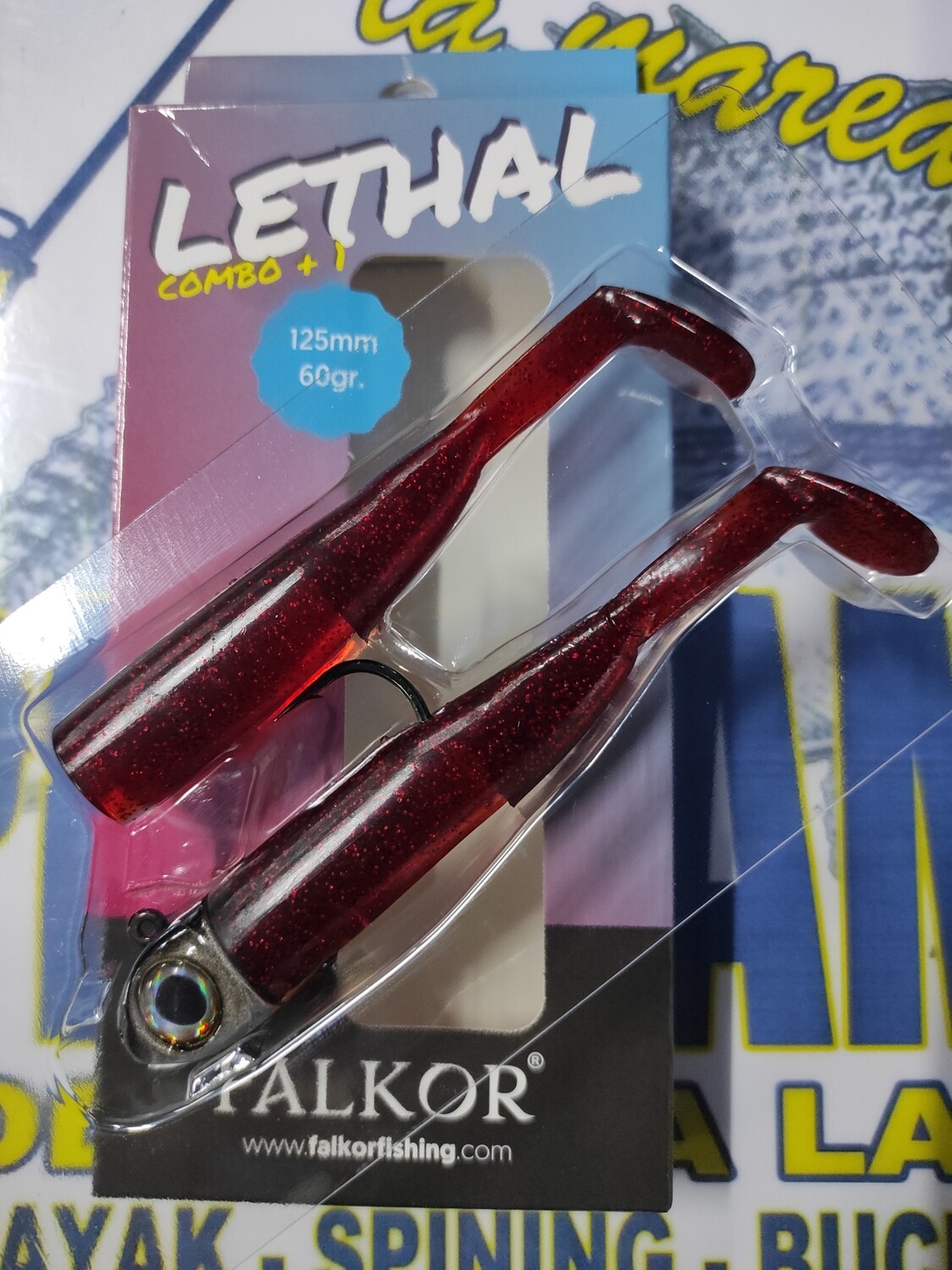 Lethal FALKOR combo+1 - 125mm/60Gr - Rojo