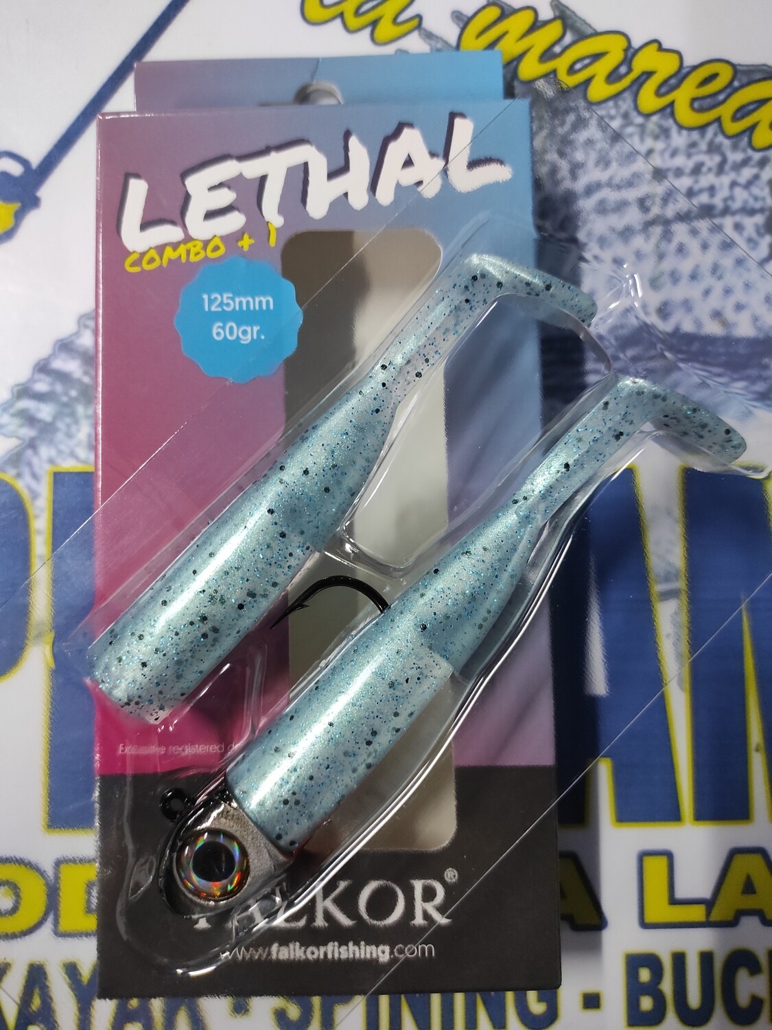 Lethal FALKOR combo+1 - 125mm/60Gr - AguaMarina
