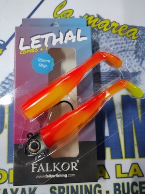 Lethal FALKOR combo+1 - 125mm/60Gr - NaranjaLimon