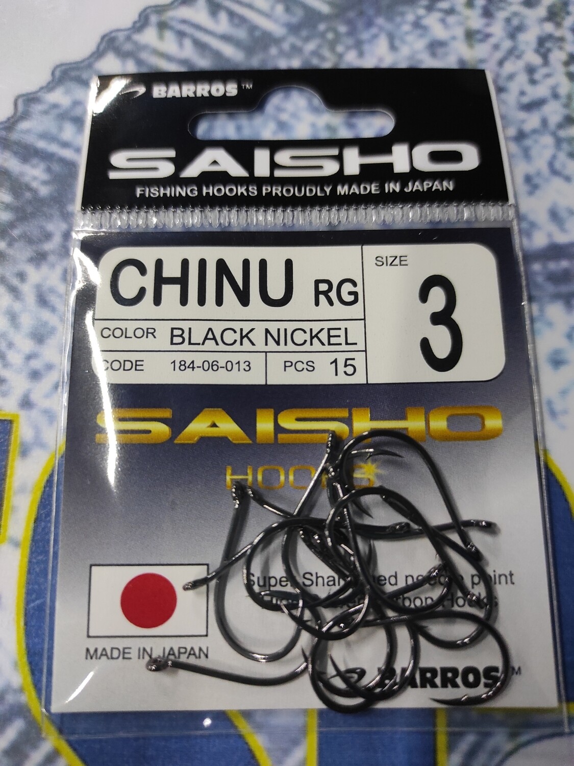 Anzuelo SAISHO - Chinu RG - Num 3 - Pcs15 - Barros