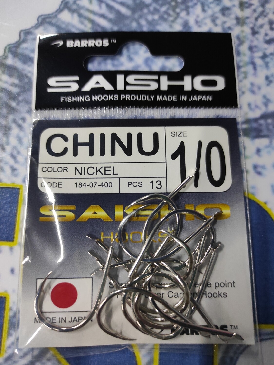 Anzuelo SAISHO - Chinu - Num 1/0 - Pcs13 - Barros