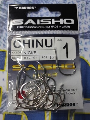 Anzuelo SAISHO - CHINU - Num 1 - Pcs15 - Barros