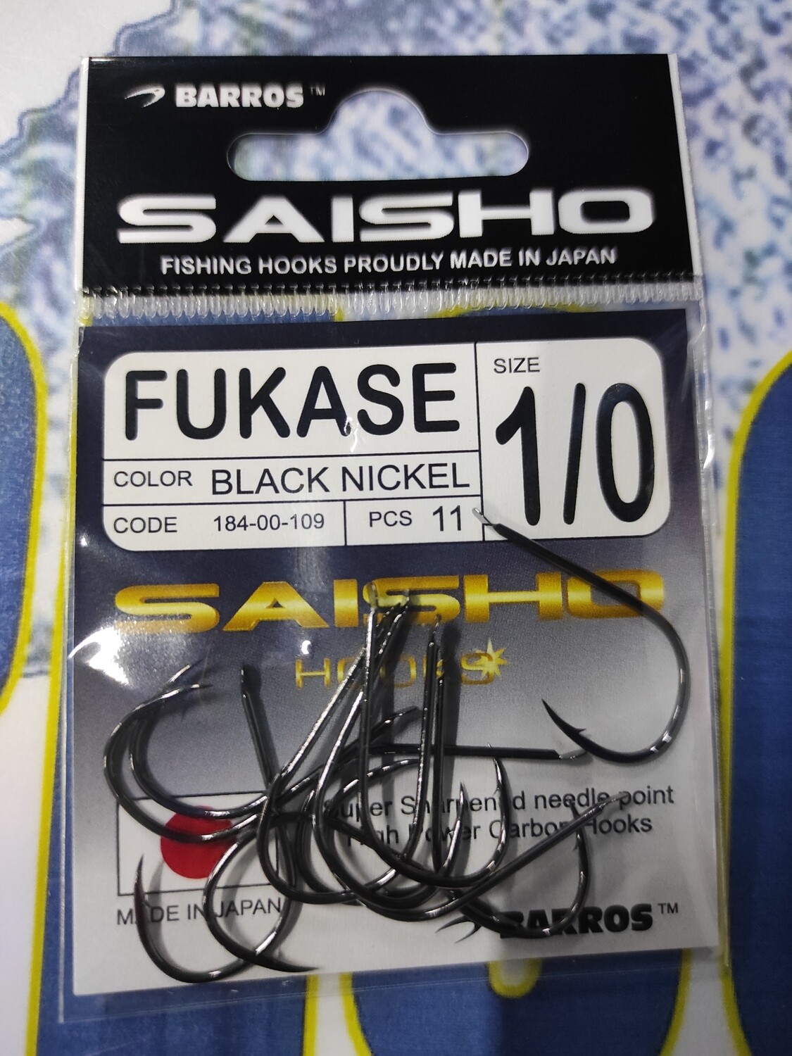 Anzuelo SAISHO - FUKASE - Num 1/0 - Pcs11 - Barros