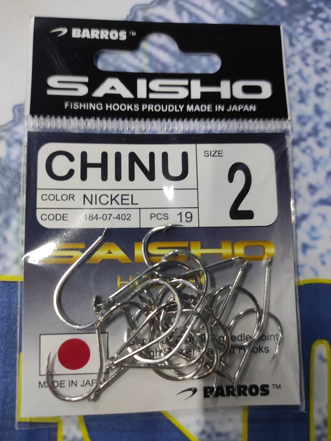 Anzuelo SAISHO - CHINU - Num 2 - Pcs19 - Barros
