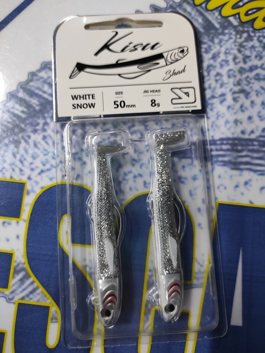 Ykr kisu Shad 8Gr - 50mm - White Snow
