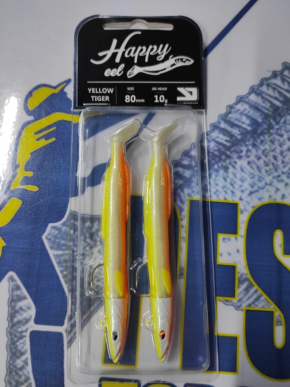 Ykr Happy EEL 10Gr - 80mm - Yellow Tiger