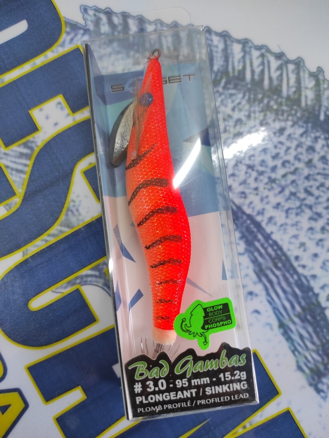 Pajarito Sunset Egging 3.0 - 95mm - 15,20Gr - Glow - Col ZEBRA ORANGE