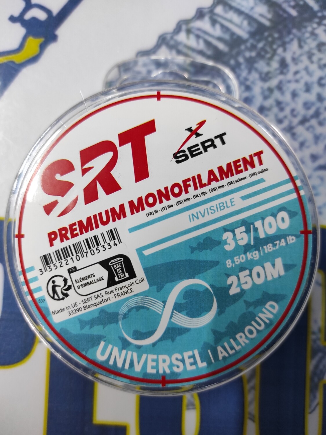 Línea 250Mtr SRT 35/100 - 8,50Kg - Premium Monofilamento - invisible