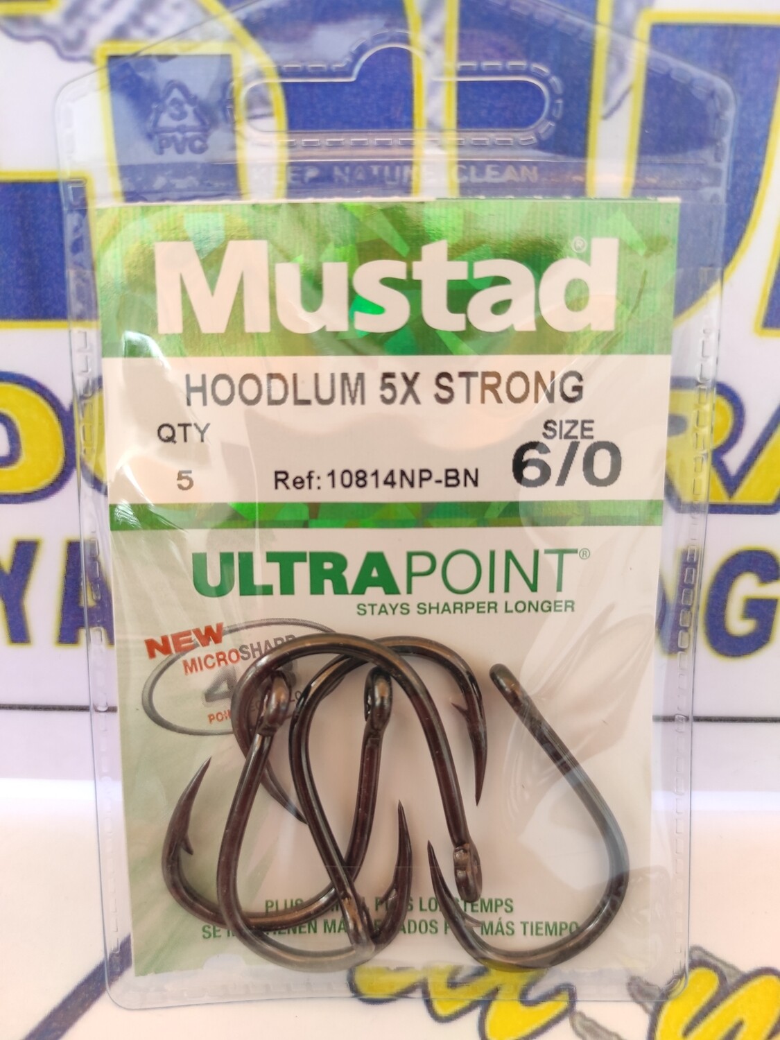 Anzuelo 6/0 - Mustad Hoodlum 5x Strong - 5 unid