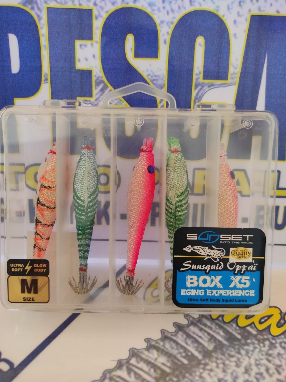 Pack 5 Jibioneras - Talla M - Luminosas + cajita