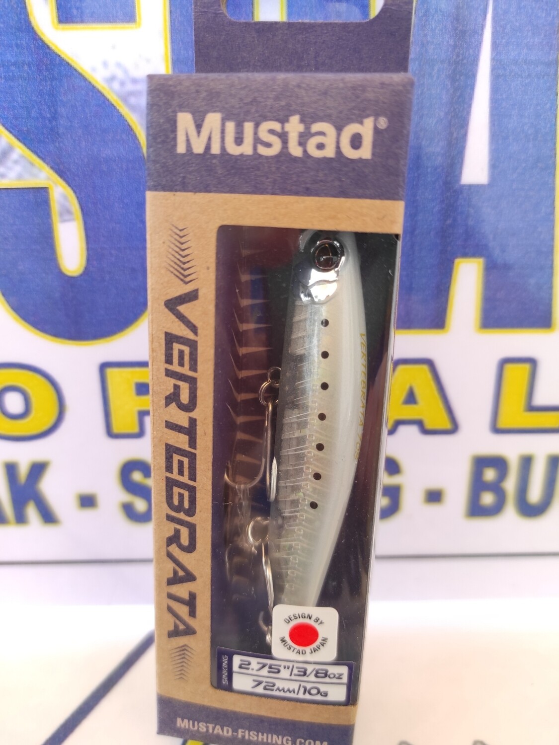Paseante MUSTAD VERTEBRATA 72mm - 10Gr - Color : Shirasu