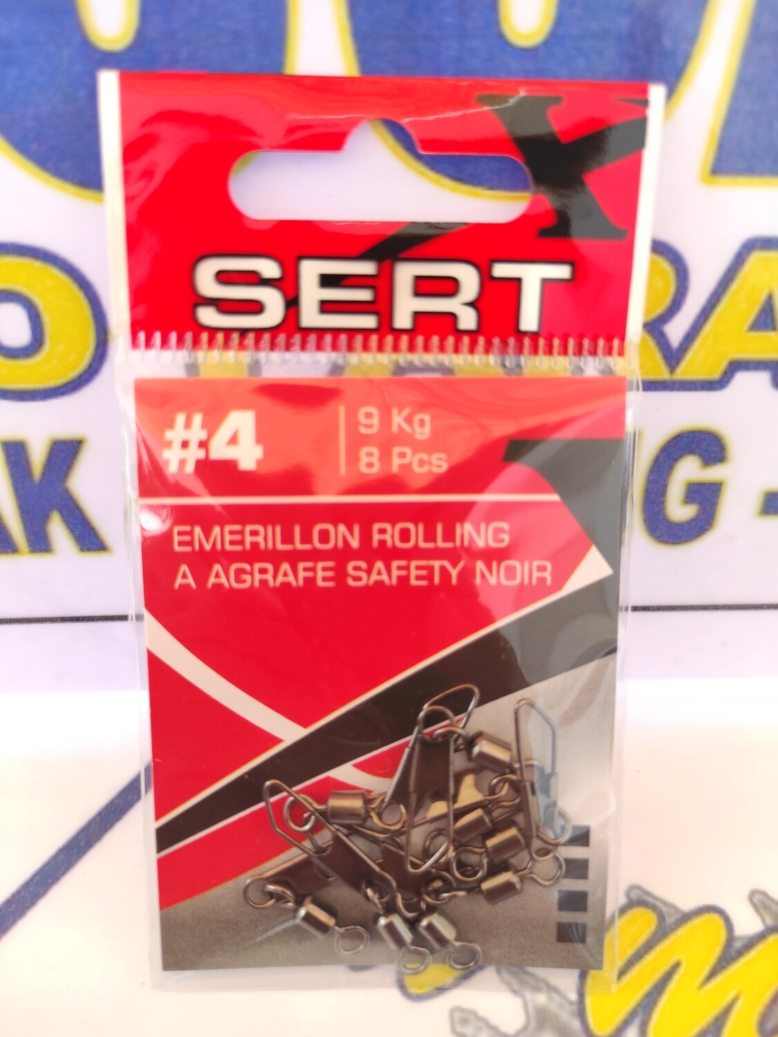 Giratorio Rolling con imperdible - Num 4 - 9 Kg - 8 unid - Sert