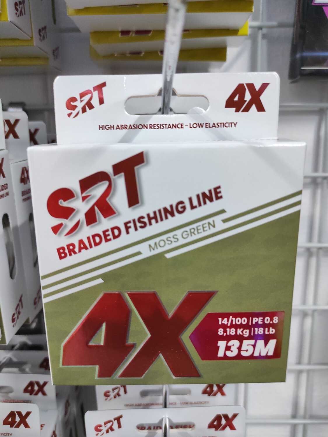 Línea 135 Mtr SRT Braided - 4X - 0.14 - 8,18 Kg - Verde