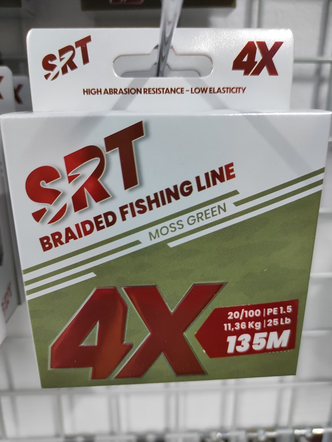 Línea 135 Mtr SRT Braided - 4X - 0.20 - 11,36 Kg - Verde