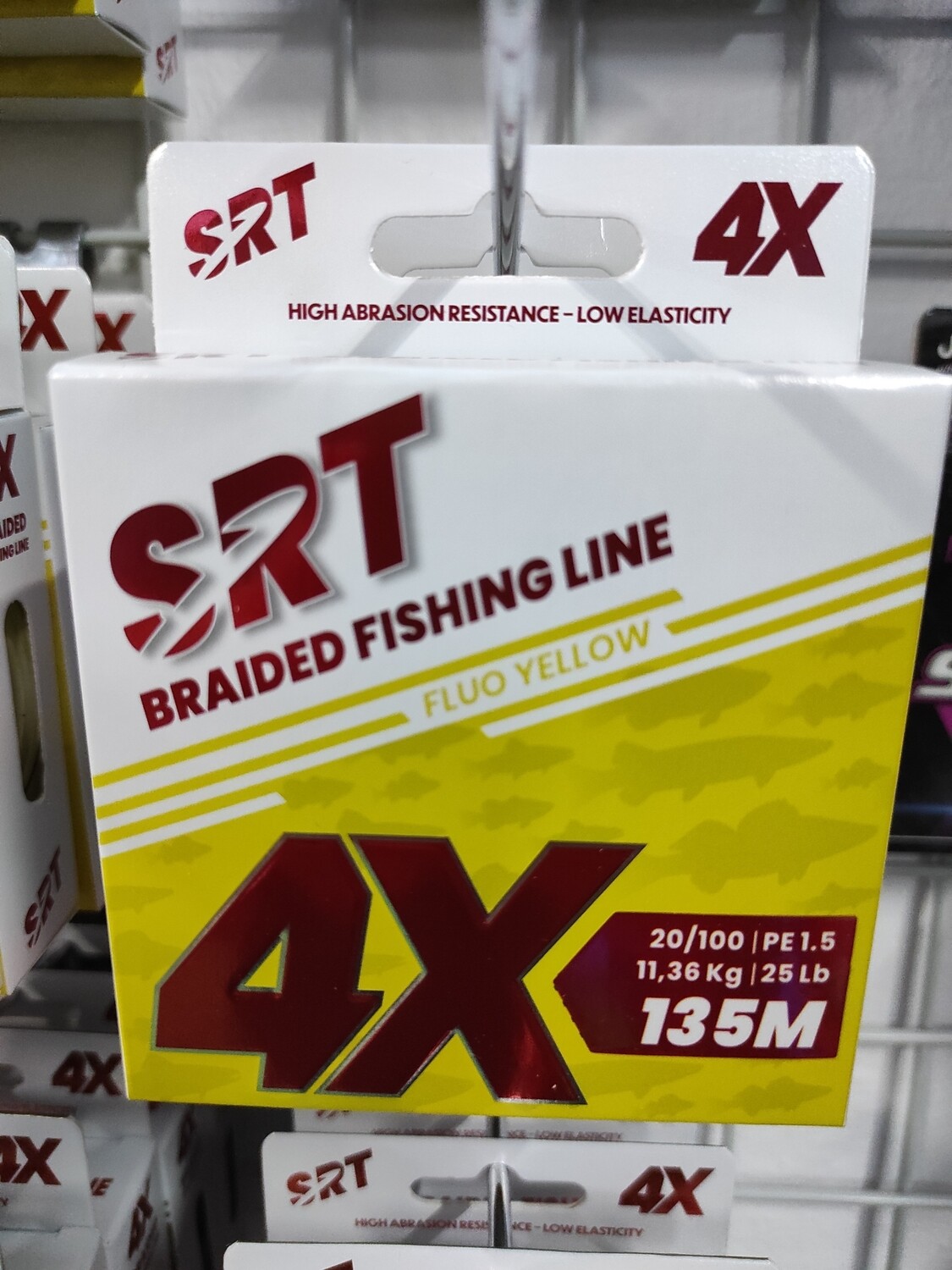 Línea 135 Mtr SRT Braided - 4X - 0.20 - 11,36 Kg - Amarillo
