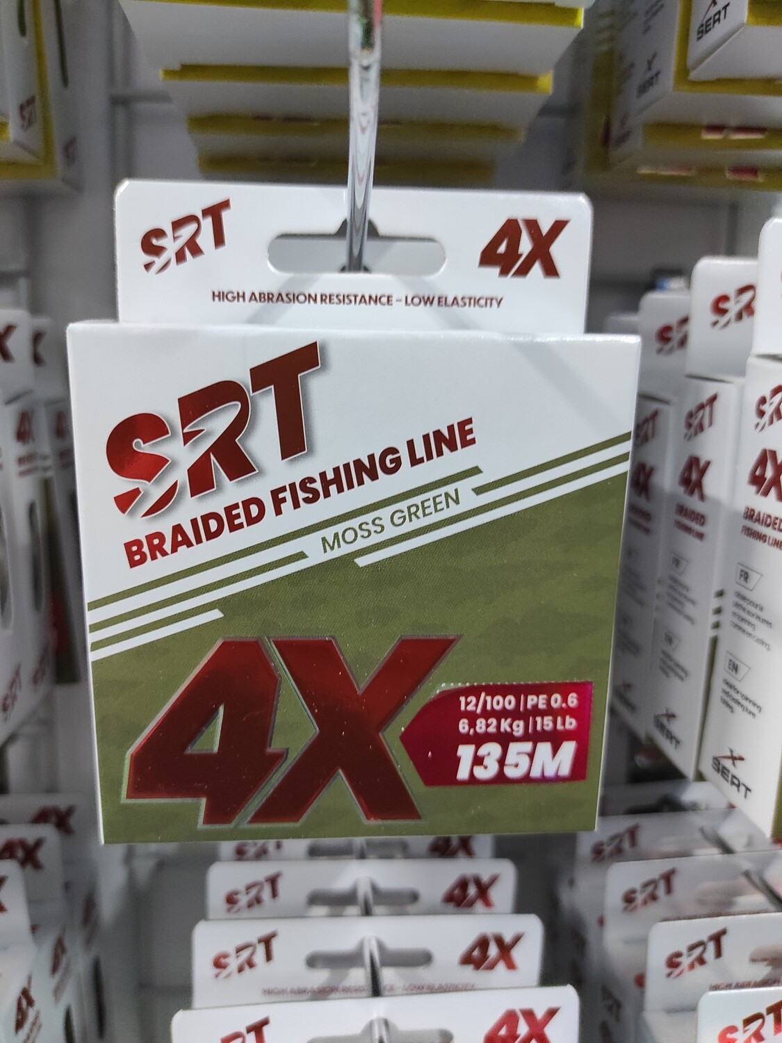 Línea 135 Mtr SRT Braided - 4X - 0.12 - 6,82 Kg - Verde