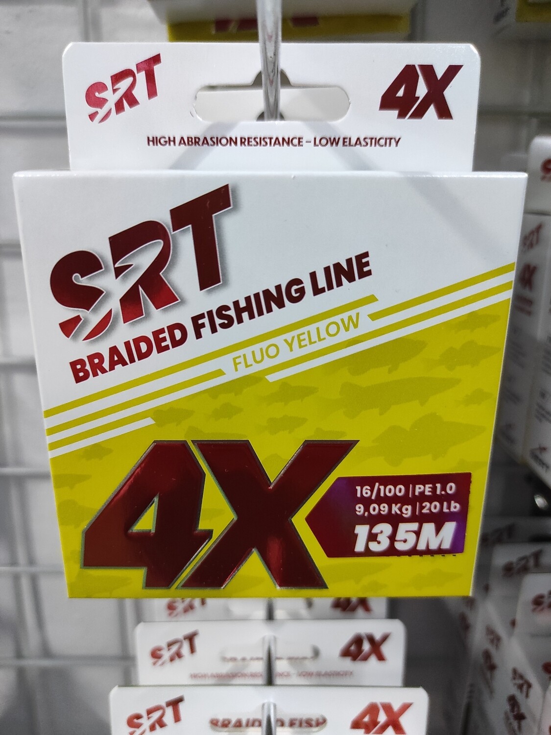 Línea 135 Mtr SRT Braided - 4X - 0.16 - 9,09 Kg - Amarillo