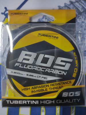 Línea 50Mtr - 0.30 mm - 9,26kg - Fluorocarbono 100% - BOS - Tubertini