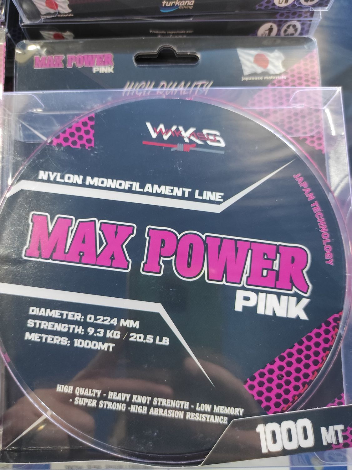 Hilo MAX POWER PINK 0.224 / 9.3KG / 20.5LB / 1000 Mtr - Turkana Wks