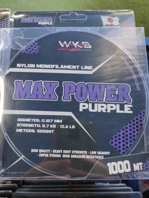 Hilo MAX POWER PURPLE 0.187 / 5.7KG / 12.6LB / 1000 Mtr - Turkana Wks