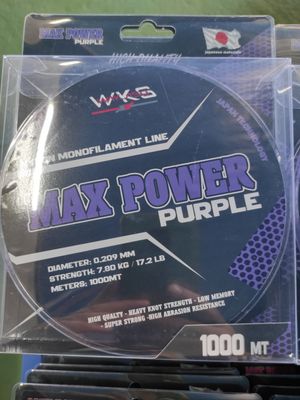 Hilo MAX POWER PURPLE 0.209 / 7.8KG / 17,2LB / 1000 Mtr - Turkana Wks