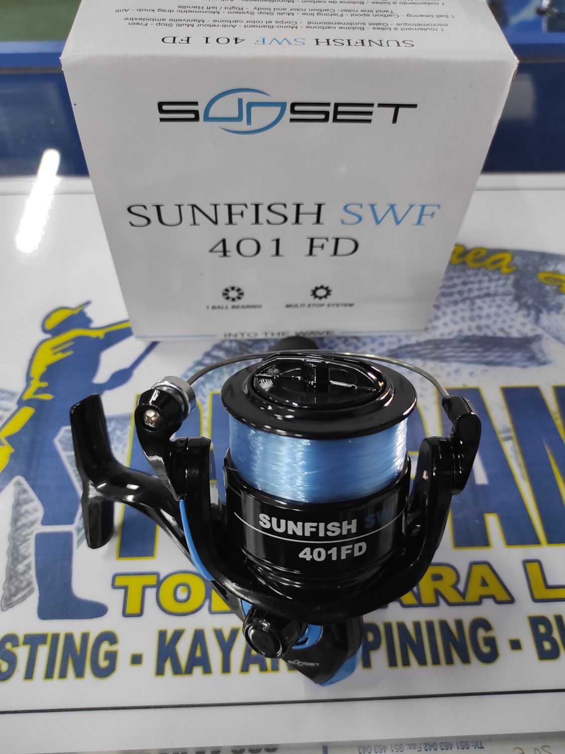 Carrete Sunfish SWF 401 FD con Hilo