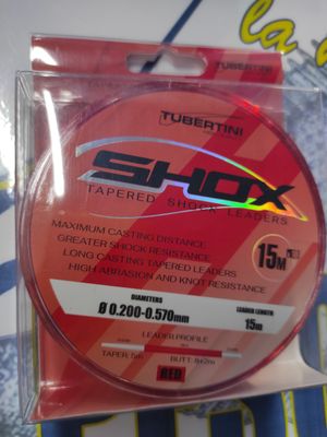 Linea Puente 10x15 - 0.20/0.57 - 15 Mtr - Shox Tubertini - Roja/Blanca