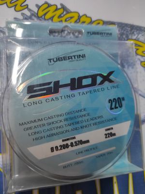 Linea Cola de Rata 220Mtr - 0.20/0.57 - Shox Tubertini - Multicolor