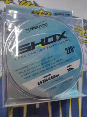 Linea Cola de Rata 220Mtr - 0.23/0.57 - Shox Tubertini - Multicolor